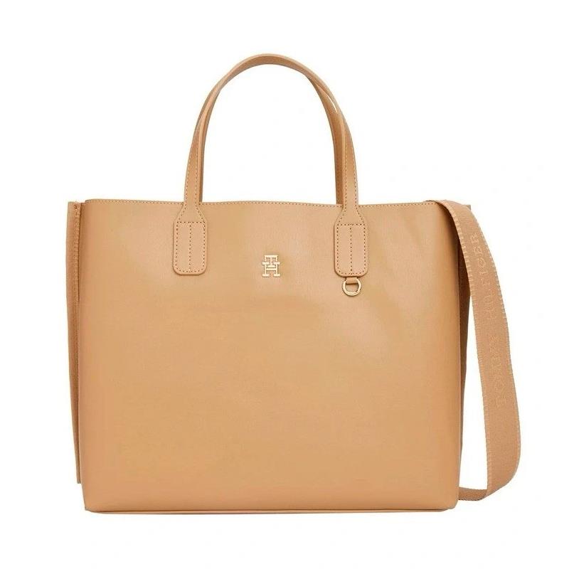BOLSA FEMININO TOMMY HILFIGER TH DISTINCT TOTE AW0AW17335RBCOS BEGE