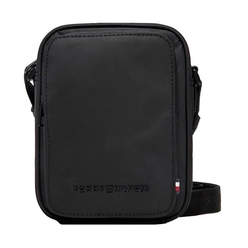 BOLSA FEMININA TOMMY HILFIGER TH REPREVE MINI REPORTER AM0AM12688BDSOS PRETO