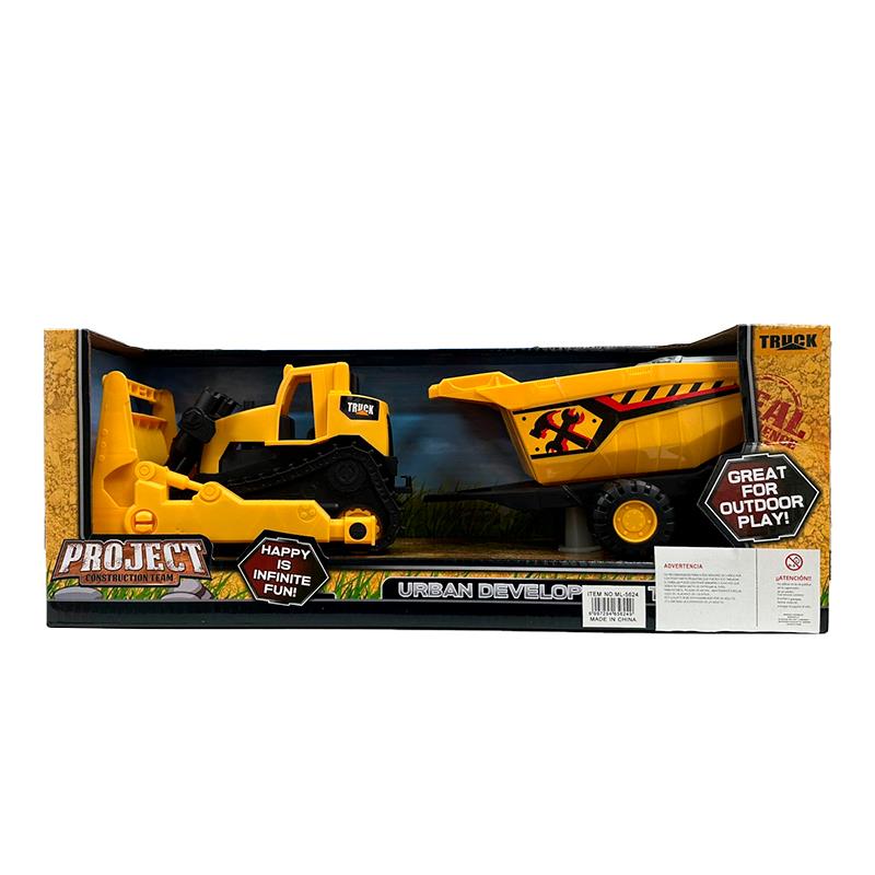 CONJUNTO DE VEICULO DE CONSTRUCAO ML5624 AMARELO