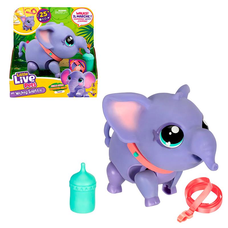 BRINQUEDO ROBO MOOSE LITTLE LIVE PETS MY WALKING ELEPHANT 26623