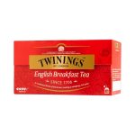 CHA TWININGS CAFE INGLES CAIXA 25 SACHES X 2G