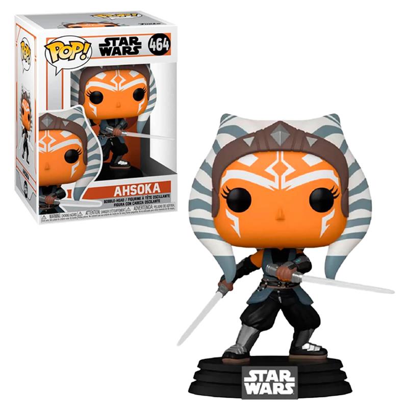 BONECO FUNKO POP STAR WARS AHSOKA 464 C/CABEÇA OSCILANTE