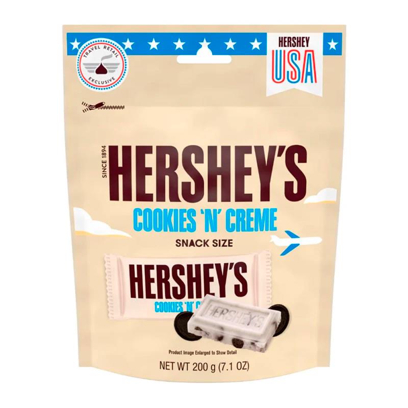 CHOCOLATE HERSHEY´S COOKIES N CREME SNACK SIZE 200G