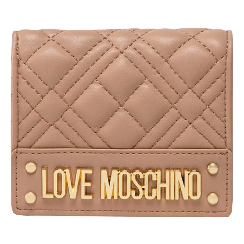 CARTEIRA FEMININA LOVE MOSCHINO BEGE JC5601PP0NLA0104