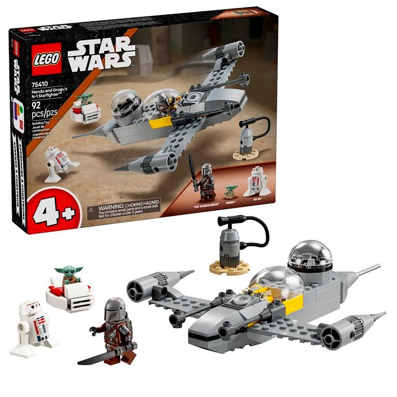 BRINQUEDO LEGO MANDO AND GROGUS N1 STARFIGHTER 75410 92PCS