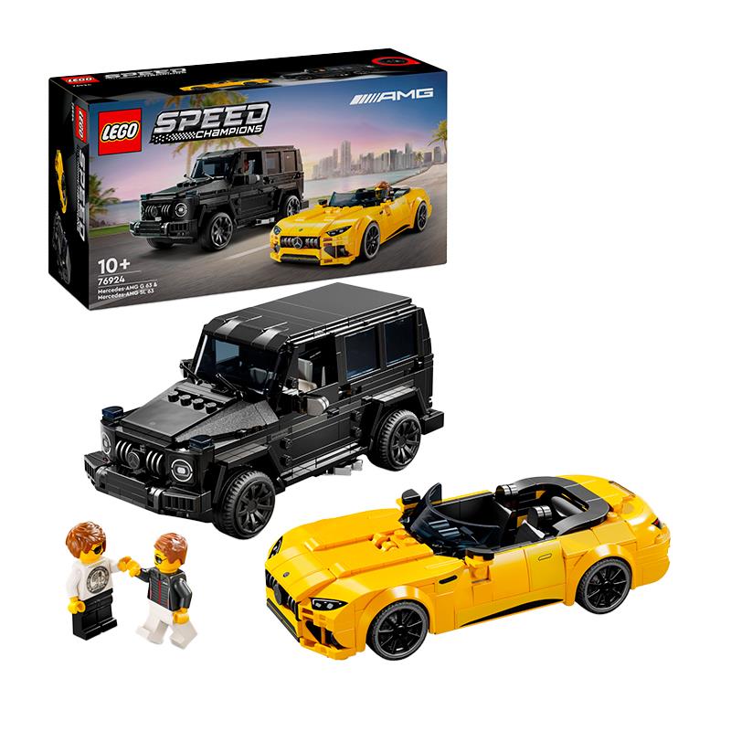BRINQUEDO LEGO MERCEDES AMG G 63 E MERCEDES AMG SL 63 808PCS 76924