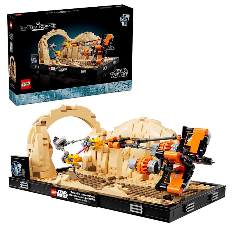 BRINQUEDO LEGO MOS ESPA PODRACE DIORAMA 718PCS
