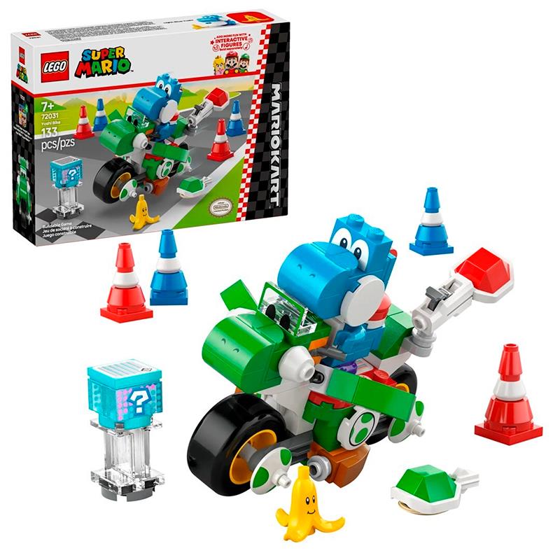 BRINQUEDO LEGO MARIO KART YOSHI BIKE 133PCS