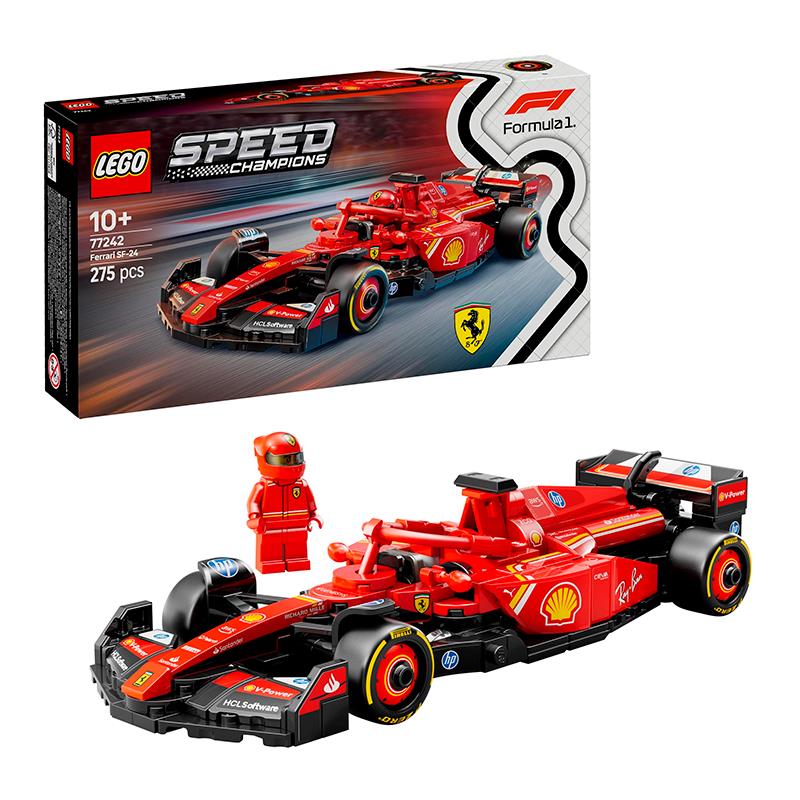 BRINQUEDO LEGO FERRARI SF24 F1 RACE CAR 77242 275PCS