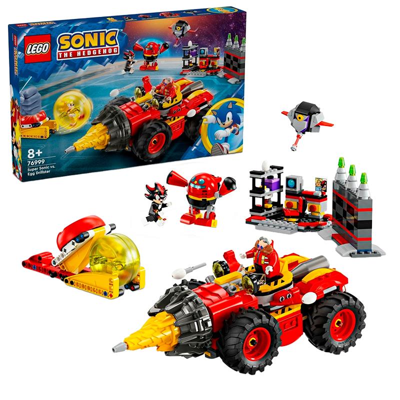 BRINQUEDO LEGO SUPER SONIC VS. EGG DRILLSTER 590PCS 76999