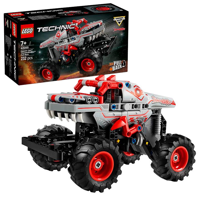 BRINQUEDO LEGO MONSTER JAM THUNDERROARUS PULLBACK 232PCS 42200