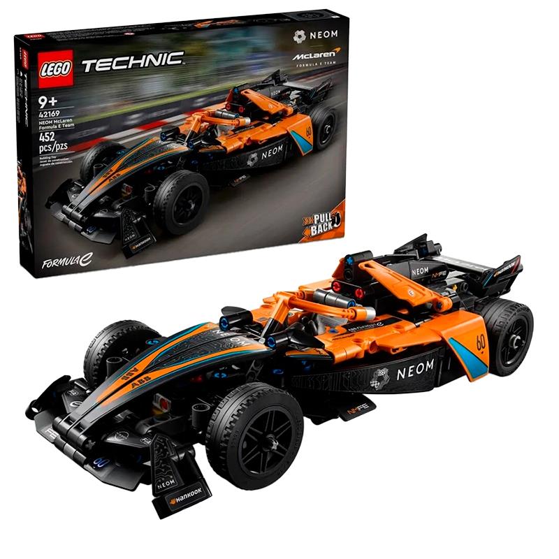 BRINQUEDO LEGO NEOM MCLAREN FORMULA E RACE CAR 42169 452PCS