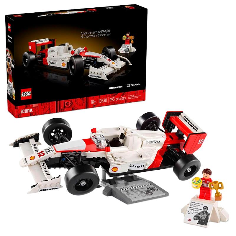 BRINQUEDO LEGO MCLAREN MP4/4 E AYRTON SENNA 10330 693PCS