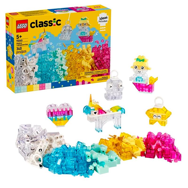 BRINQUEDO LEGO MAGICAL TRANSPARENT BOX 340PCS 11040
