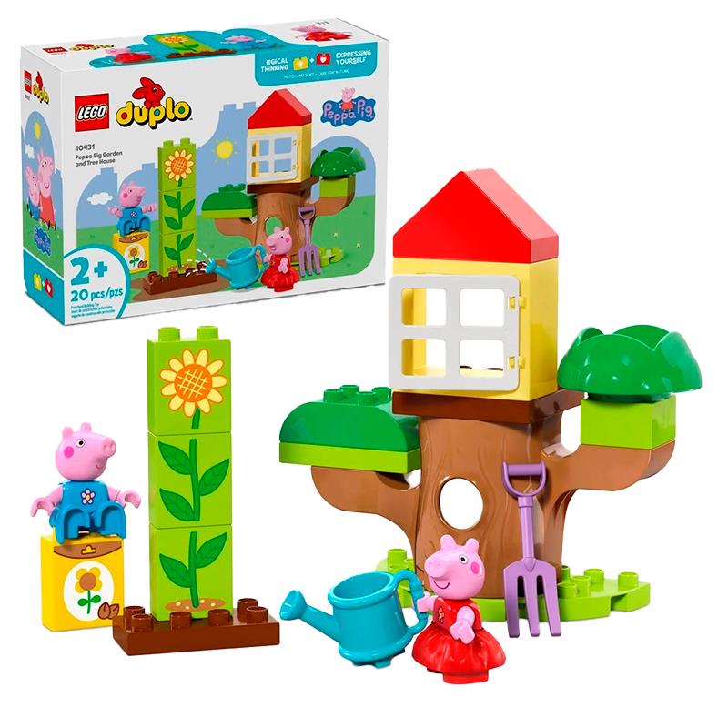 BRINQUEDO LEGO PEPPA PIG GARDEN AND TREE HOUSE 20PCS 10431
