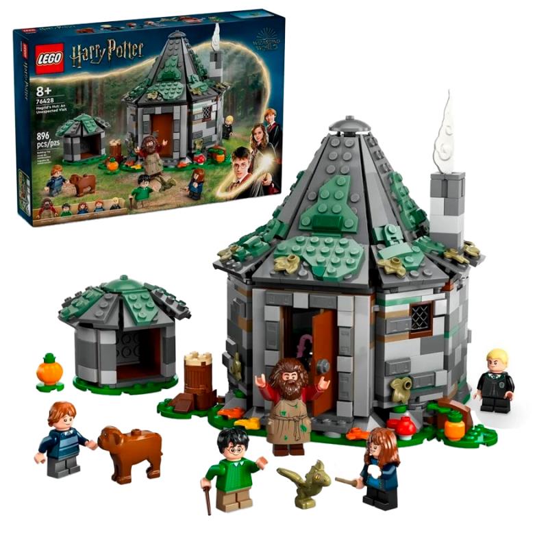 BRINQUEDO LEGO HAGRIDS HUT AN UNEXPECTED VISIT 896PCS 76428