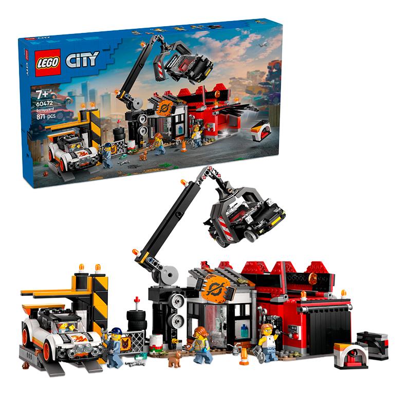BRINQUEDO LEGO SCRAPYARD WITH CARS 871PCS