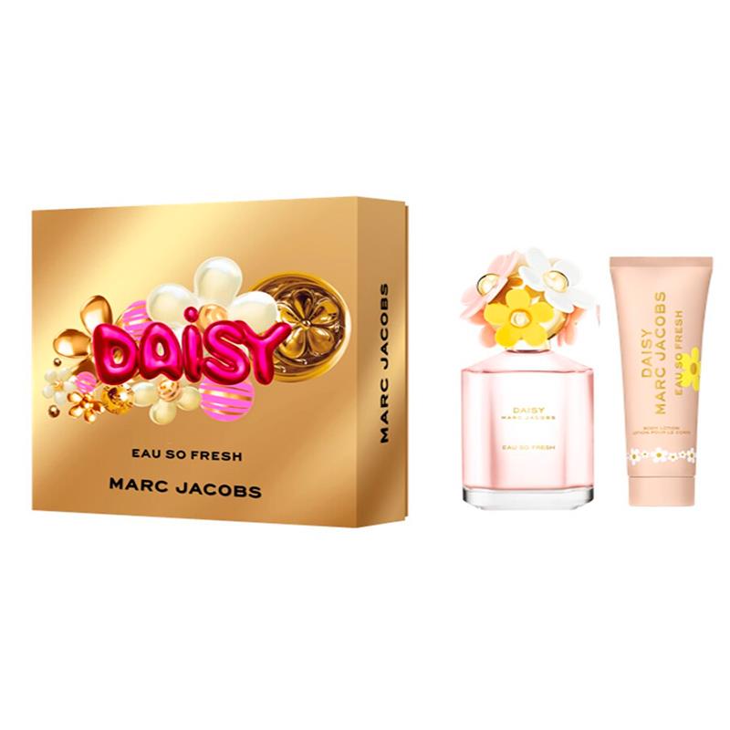 KIT MARC JACOBS PERFUME FRESH EDT 75ML + BODY LOTION 75ML