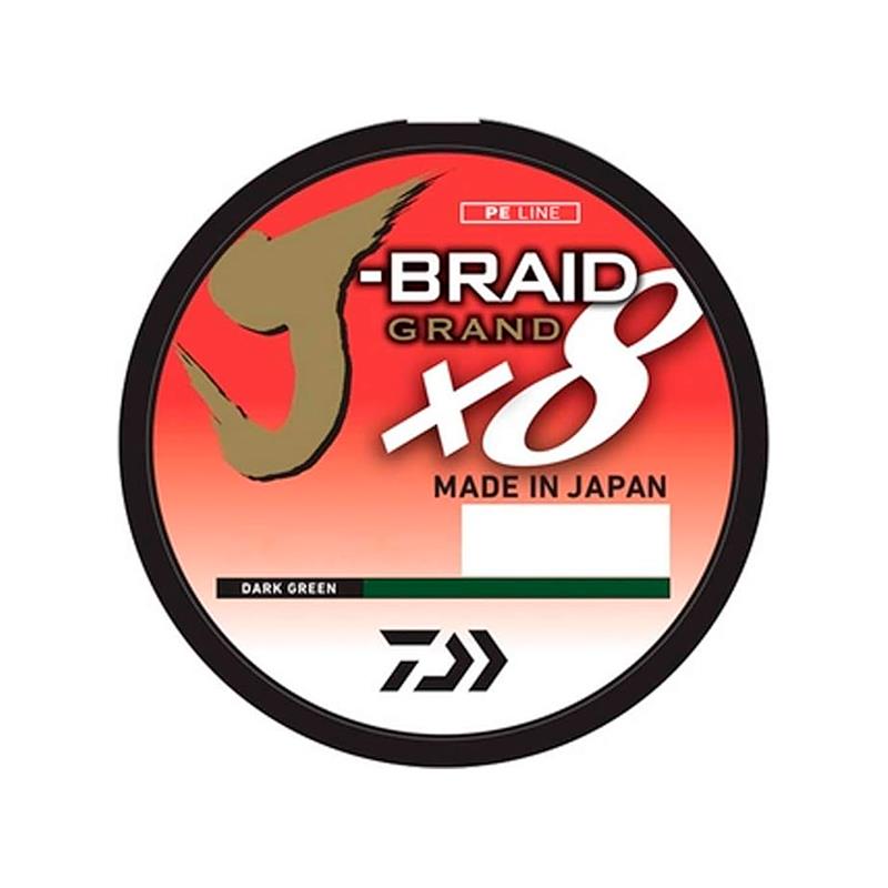 LINHA P/PESCA MARINE SPORTS JBRAID 8 150Y 30LB 0.28MM DARK GREEN IZANAS