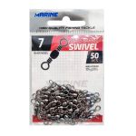 GIRADOR P/PESCA MARINE SPORTS NICKEL 07 BLACK SWIVEL C/50PCS
