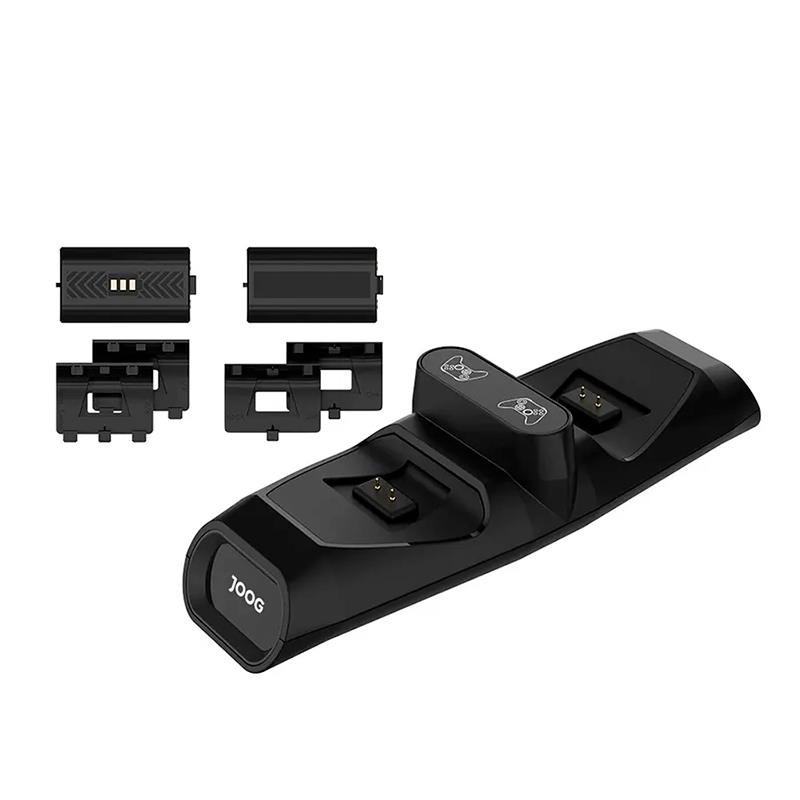 CARREGADOR DUAL JOOG P/CONTROLE XBOX PRETO JGAMACS03