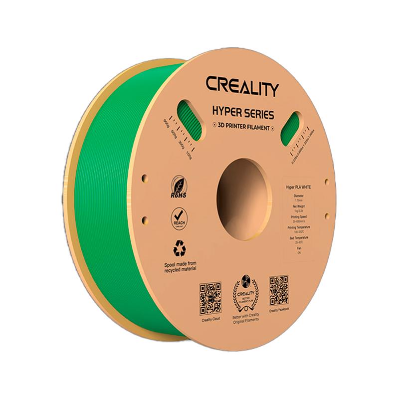 FILAMENTO DE PLASTICO CREALITY HYPER LUMINOUS PLA 1.75MM 1KG VERDE