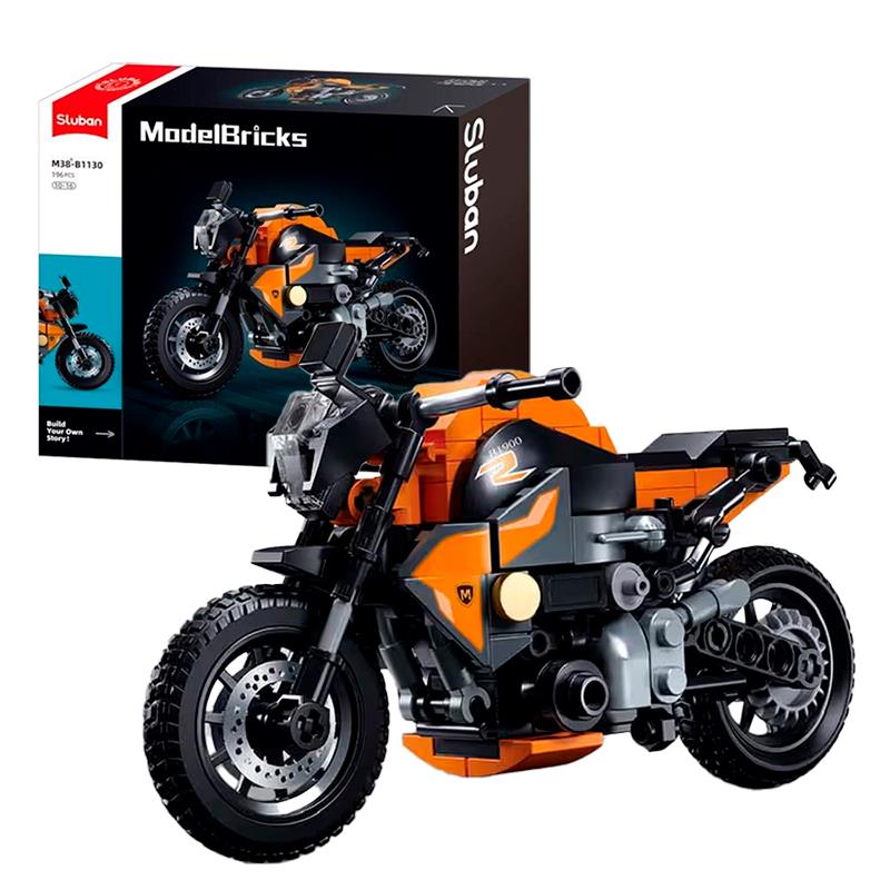 CARRINHO DE MONTAR SLUBAN MOTO G310MS MODELBRICKS 1/12 196PCS M38B1130