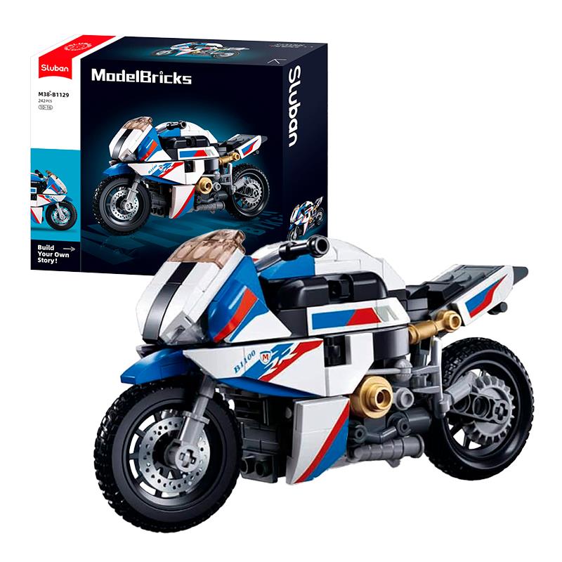 CARRINHO DE MONTAR SLUBAN MOTO S1000MS MODELBRICKS 1/12 242PCS M38B1129