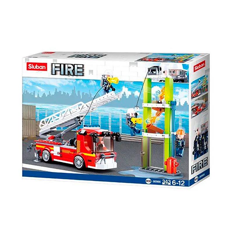 CARRINHO DE MONTAR SLUBAN CAMINHAO DE INCENDIOS 343PCS M38B0966
