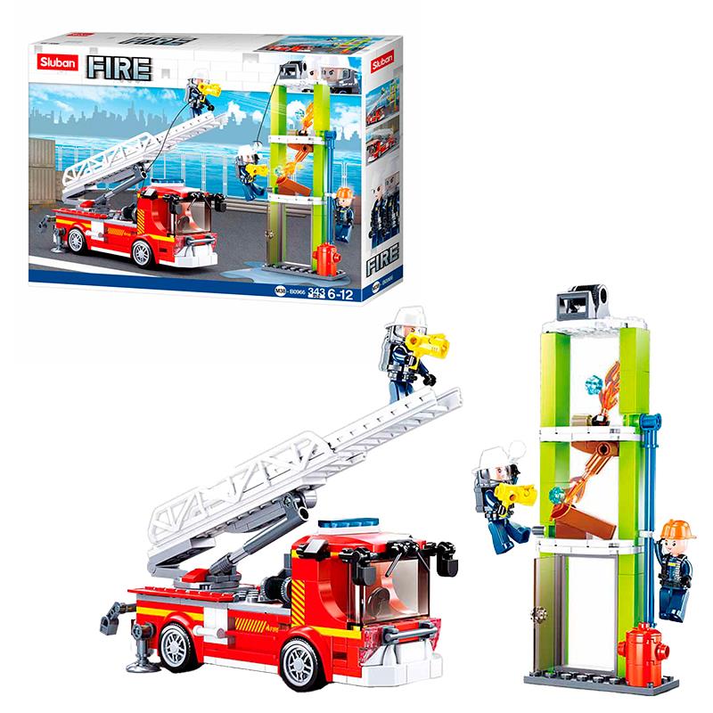 CARRINHO DE MONTAR SLUBAN CAMINHAO DE INCENDIOS M38B0966 343PCS