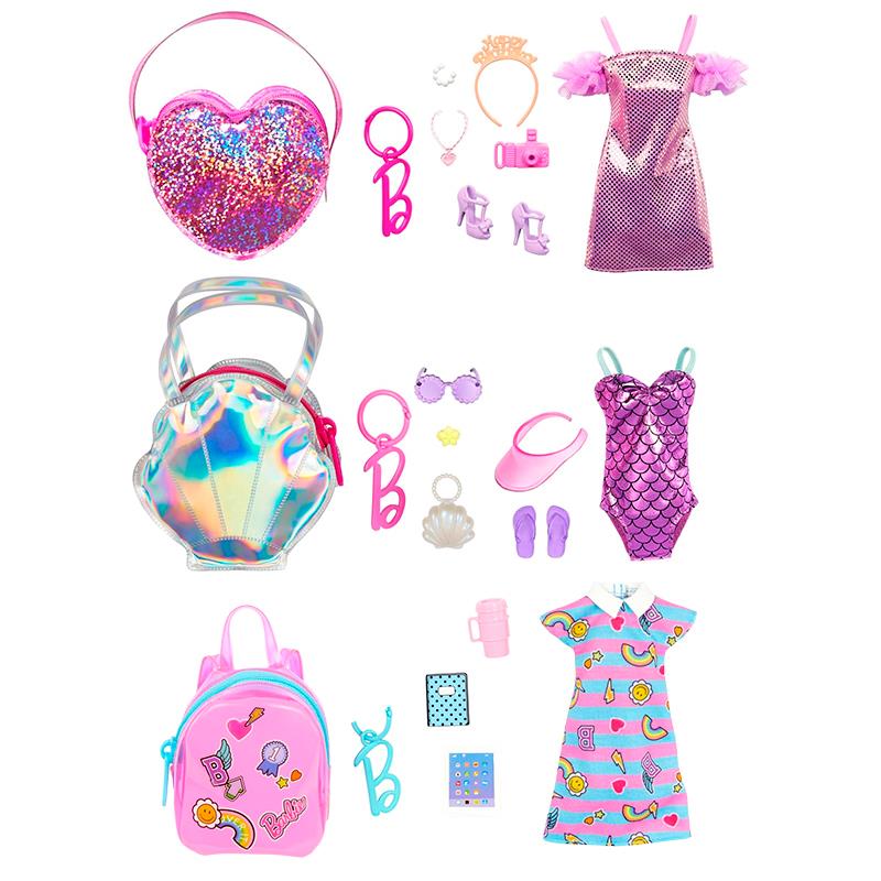 ACESSORIOS PARA BONECA MATTEL BARBIE BOLSO DIVERSOS HJT42