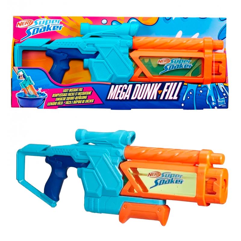 LANCADOR DE DARDOS HASBRO NERF SUPER SOAKER MEGA DUNK FILL G0999