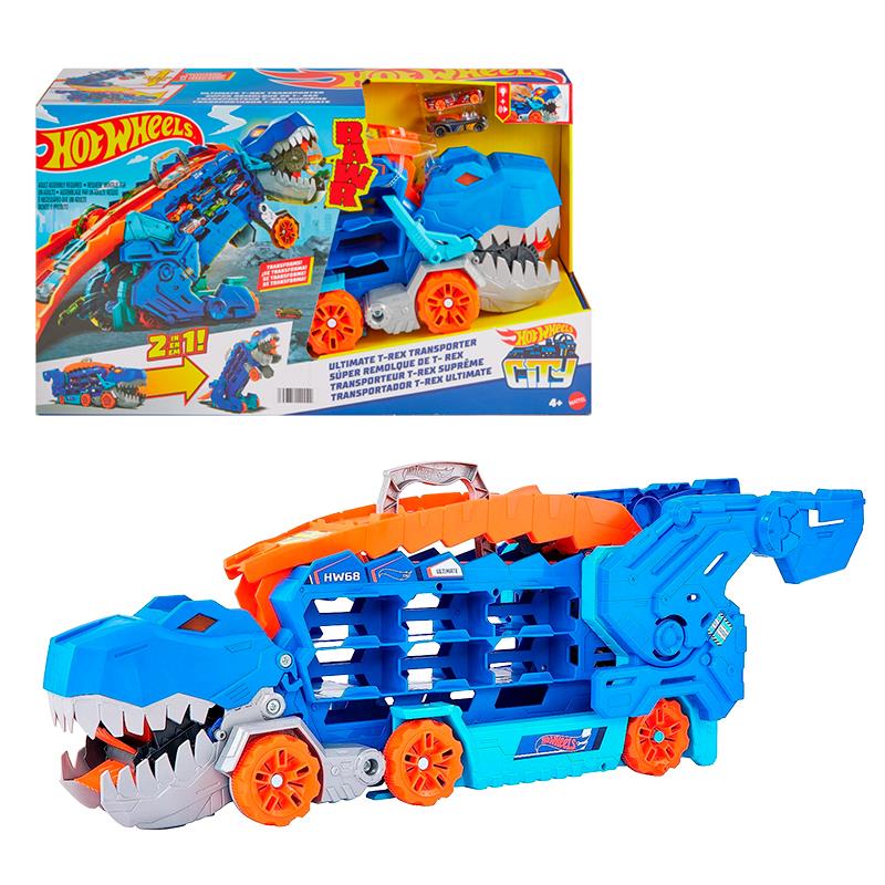 REBOQUE DE CARRINHOS MATTEL HOTWHEELS ULTIMATE TREX TRANSPORTER HNG50