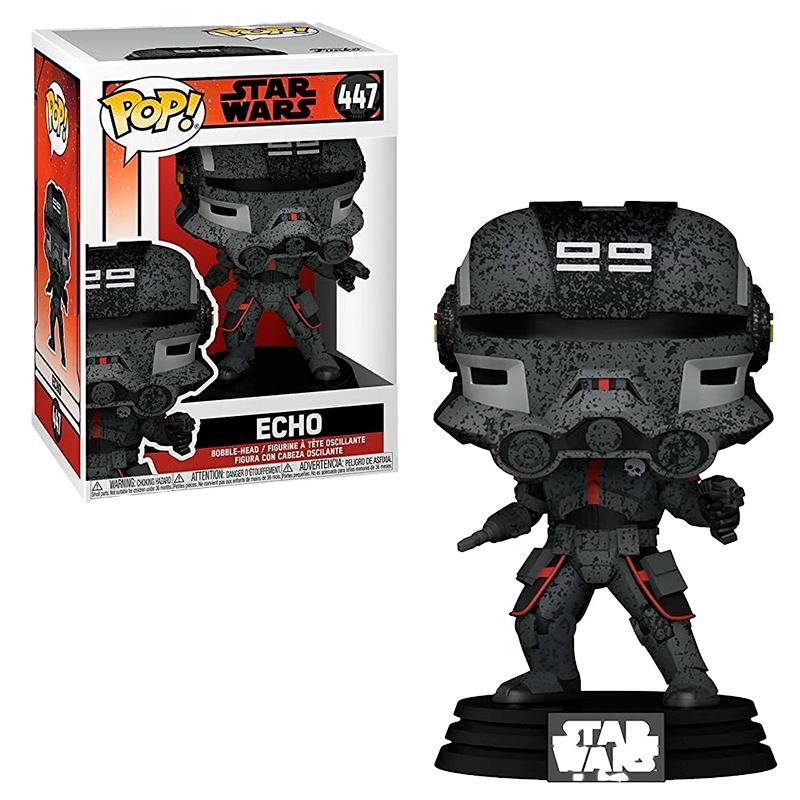 BONECO FUNKO POP STAR WARS BAD BATCH ECHO C/CABECA OSCILANTE 447