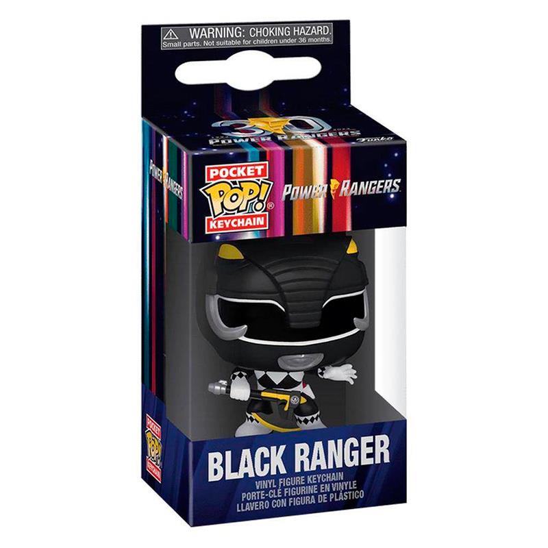 BONECO FUNKO POP POP CHAVEIRO KEYCHAIN POWER RANGERS BLACK RANGER 72149