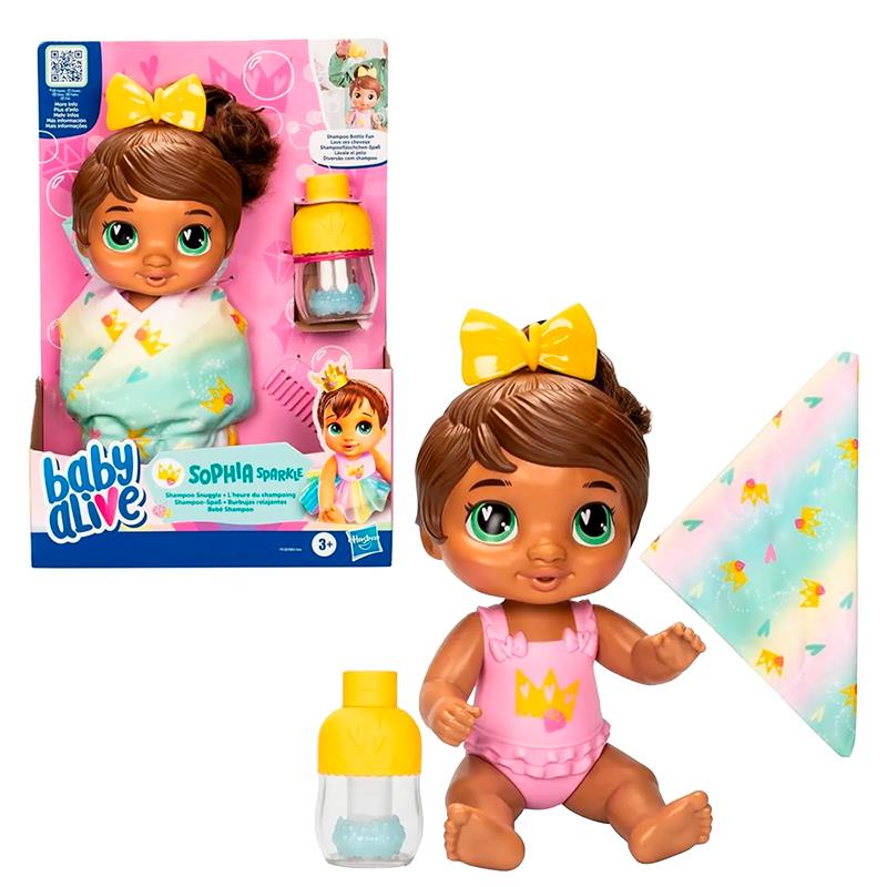 BONECA HASBRO BABY ALIVE SOPHIA BEBE SHAMPOO F9120
