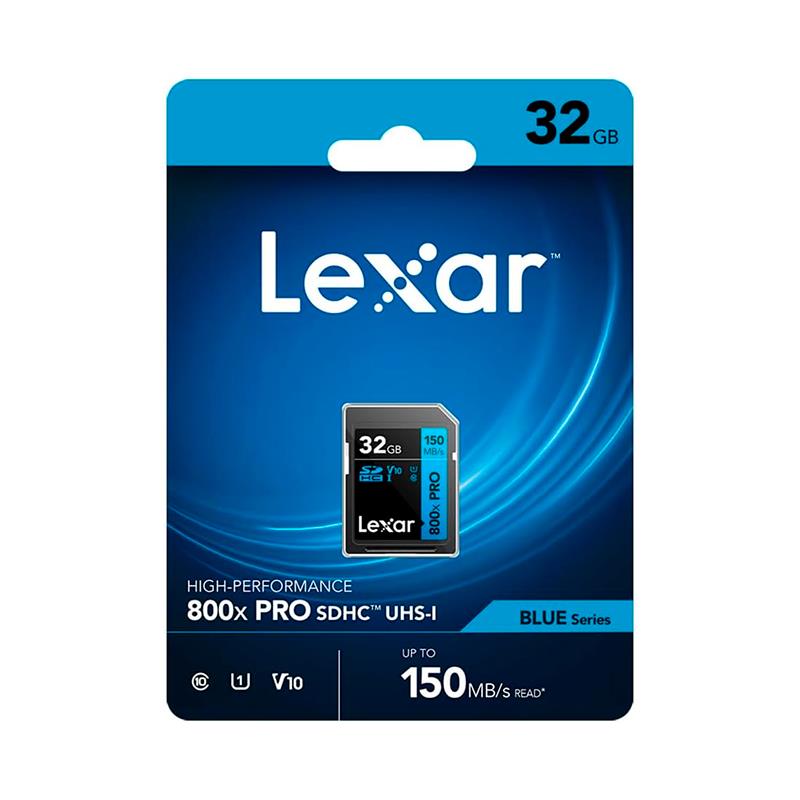 MICRO SD LEXAR HIGH PERFORMANCE 32GB/150MBS 800X PRO