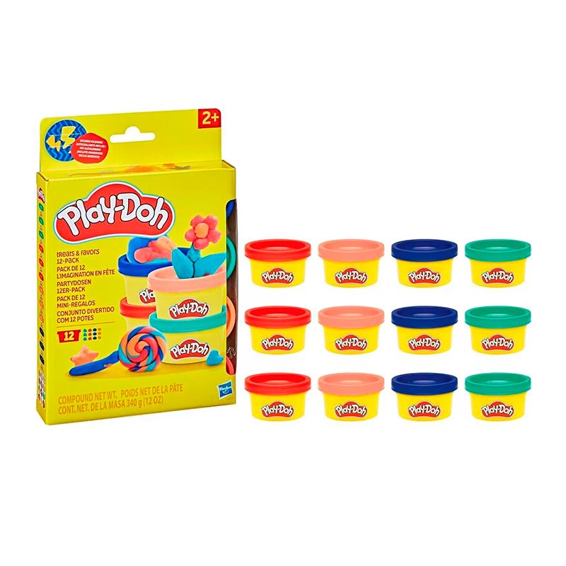 MASSA DE MODELAR HASBRO PLAYDOH TREATS & FAVORS 12UN G0519