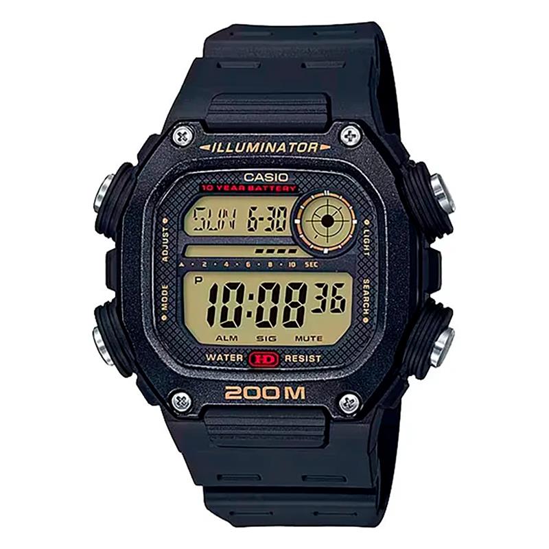 RELOGIO DIGITAL MASCULINO CASIO DW291H9AV PRETO