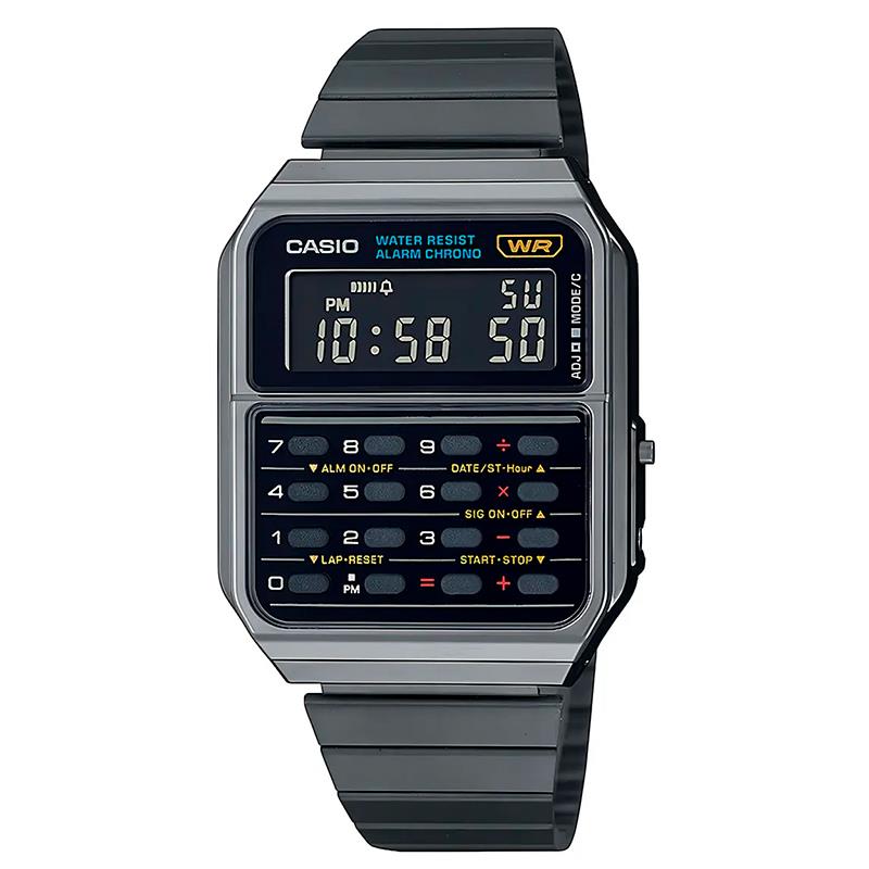 RELOGIO DIGITAL MASCULINO CASIO CA500WEGG1B CINZA
