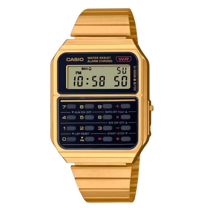 RELOGIO DIGITAL MASCULINO CASIO CA500WEG1A DOURADO