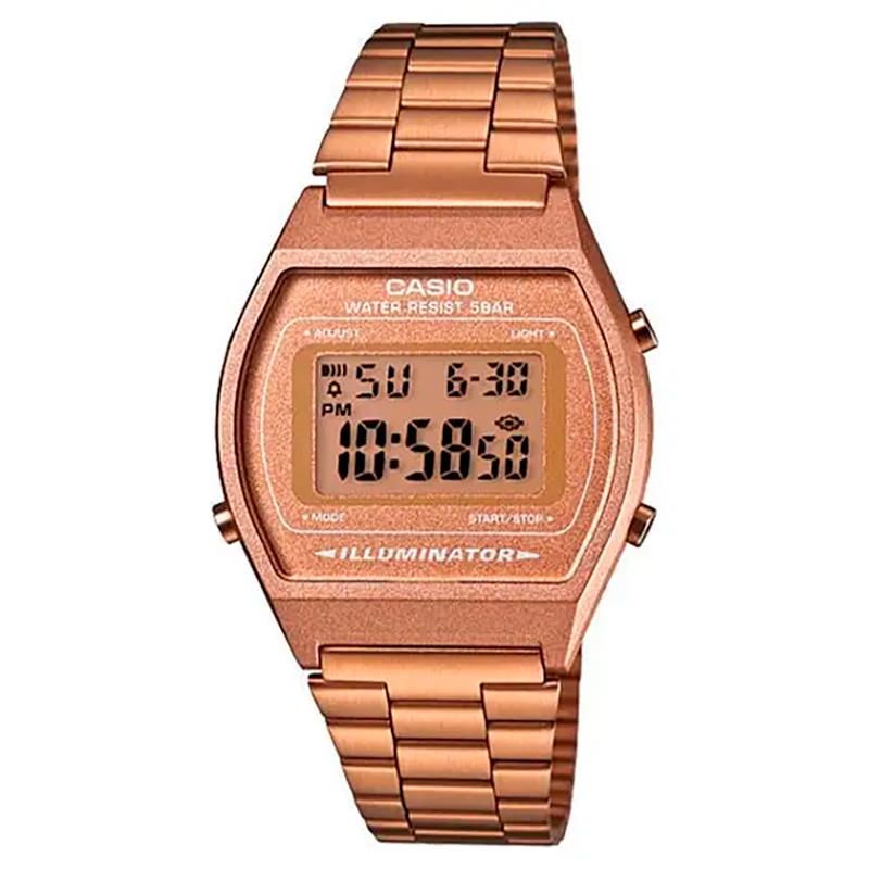 RELOGIO DIGITAL FEMININO CASIO B640WCG5 BRONZE