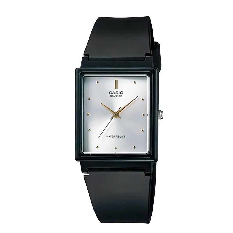 RELOGIO MASCULINO CASIO QUADRADO MQ387A PRETO BRANCO
