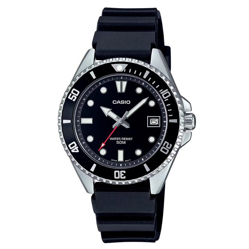 RELOGIO MASCULINO CASIO MDV101A1V PRETO PRATA