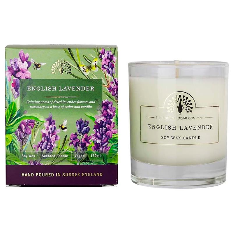 VELA DE SOJA THE ENGLISH SOAP COMPANY ENGLISH LAVENDER 170ML