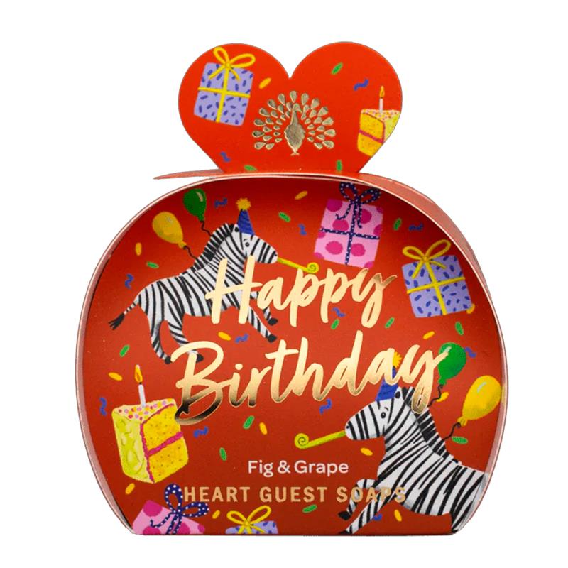 KIT SABONETE EM BARRA THE ENGLISH SOAP COMPANY OCCASIONS GUEST SOAP HAPPY BIRTHDAY FIG GRAPE 3X20G