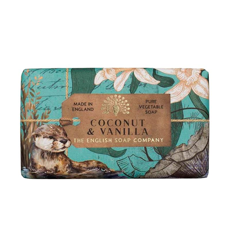 SABONETE EM BARRA THE ENGLISH SOAP COMPANY 25TH ANNIVERSARY SOAP BAR COCONUT VANILLA 190G