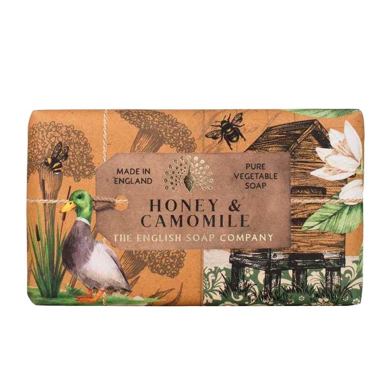 SABONETE EM BARRA THE ENGLISH SOAP COMPANY ANNIVERSARY 190G SOAP HONEY CAMOMILE 25TH