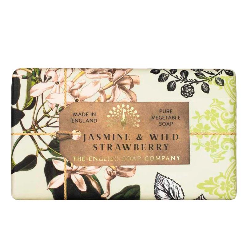 SABONETE EM BARRA THE ENGLISH SOAP COMPANY ANNIVERSARY SOAP BAR JASMINE WILD STRAWBERRY 190G