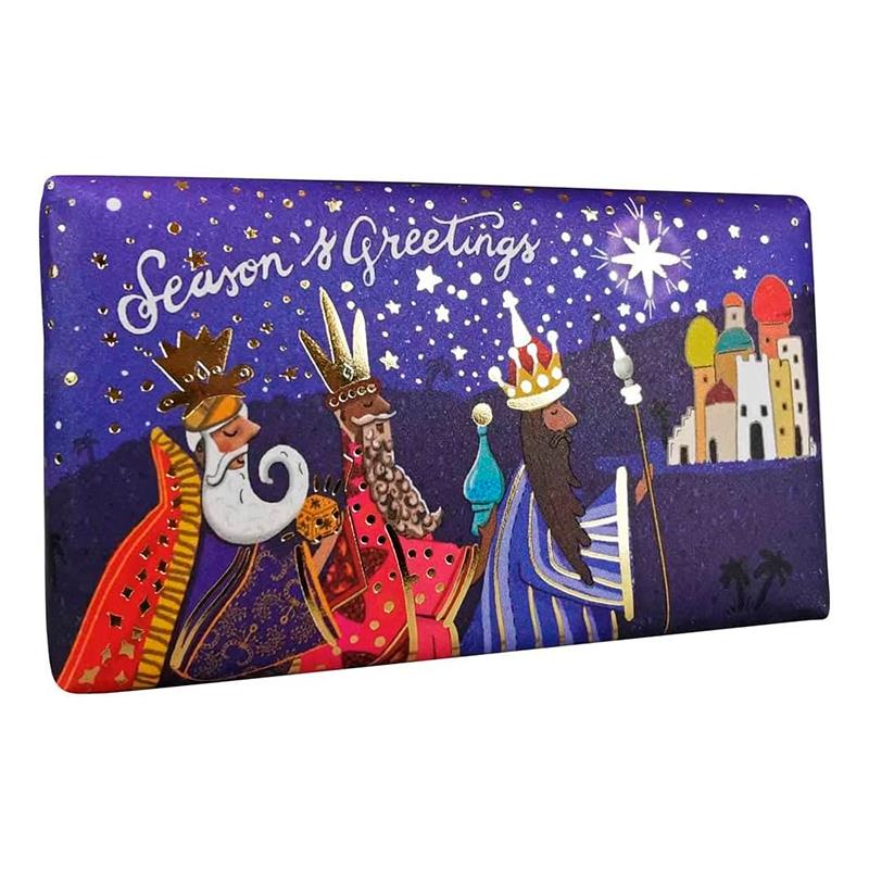 SABONETE EM BARRA THE ENGLISH SOAP COMPANY CHRISTMAS SOAP BAR THREE KINGS FRANKINCENSE 190G